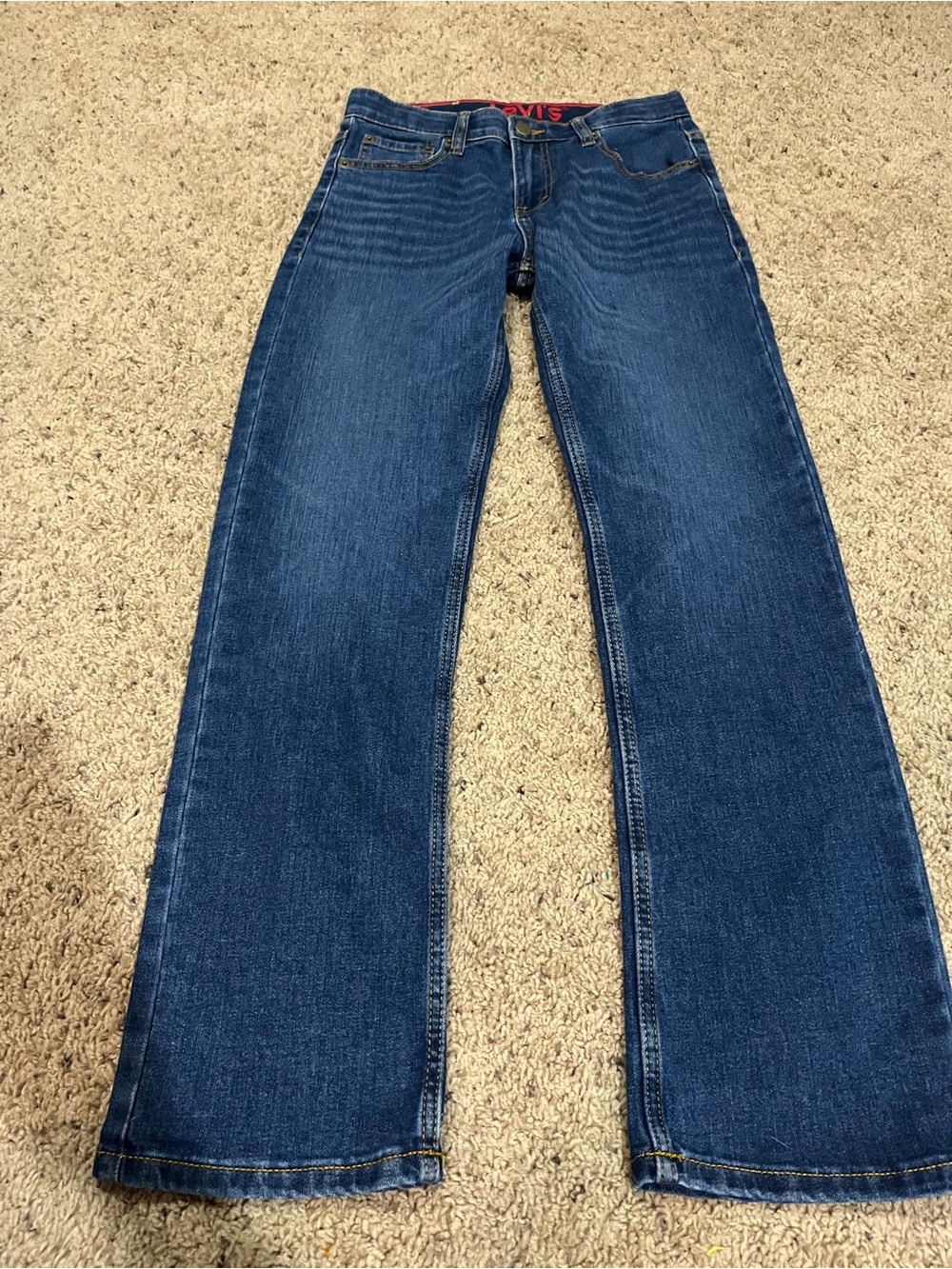 NWT Levi's Boy's 514 Jeans in Dark Blue Denim